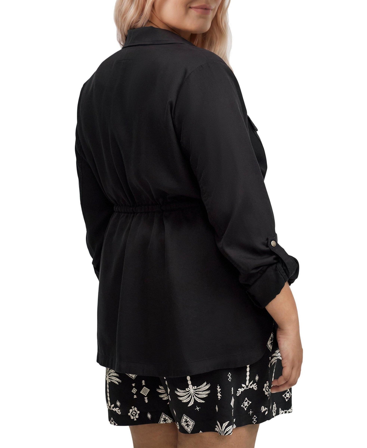 Torrid Plus Lightweight Twill Mid-Length Anorak Jacket