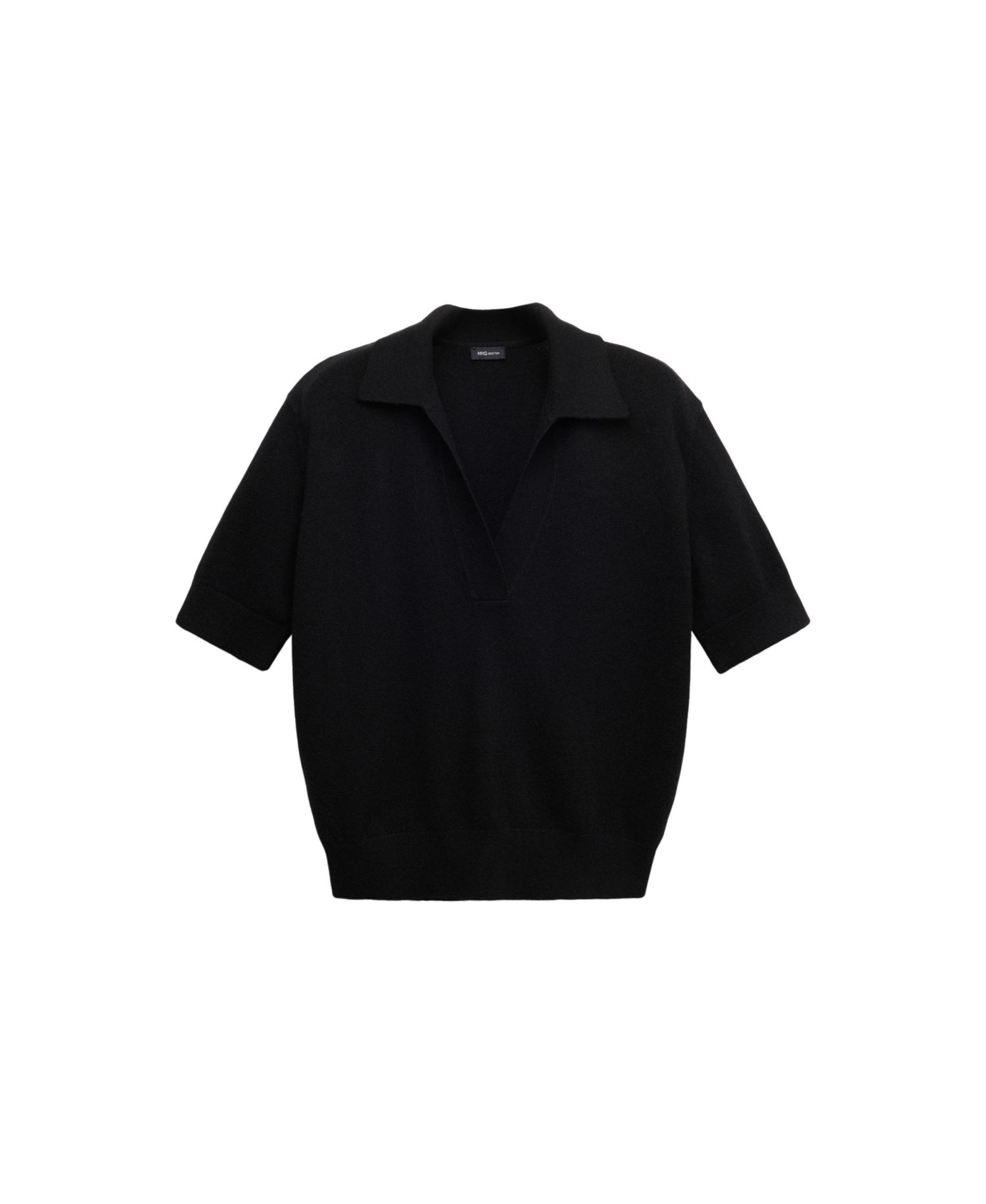 Women's Selection Polo-Collar Wool-Blend Sweater