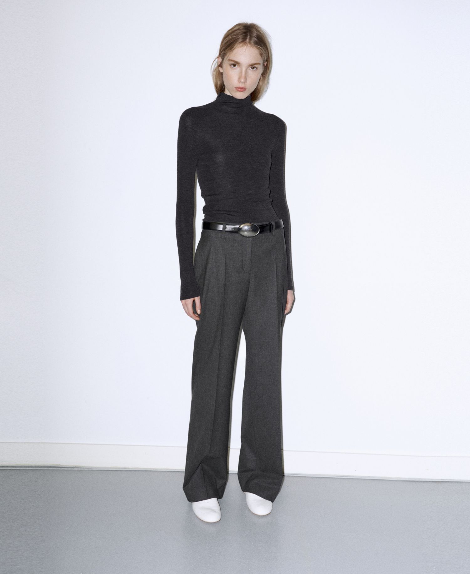 Women's Selection Wool Long-Sleeve Turtleneck Sweater