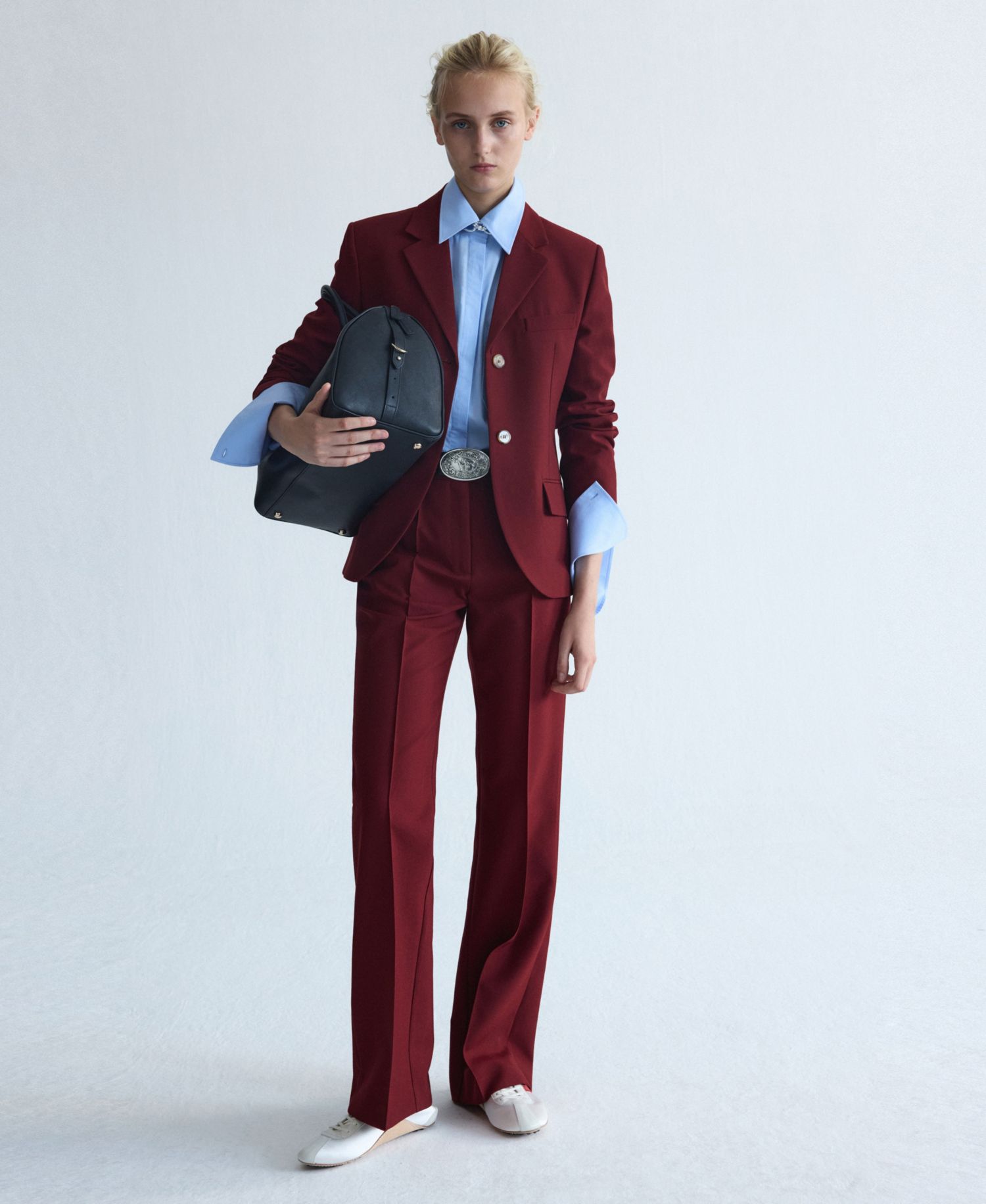 Women's Selection Wool-Blend Lapel Collar Suit Blazer