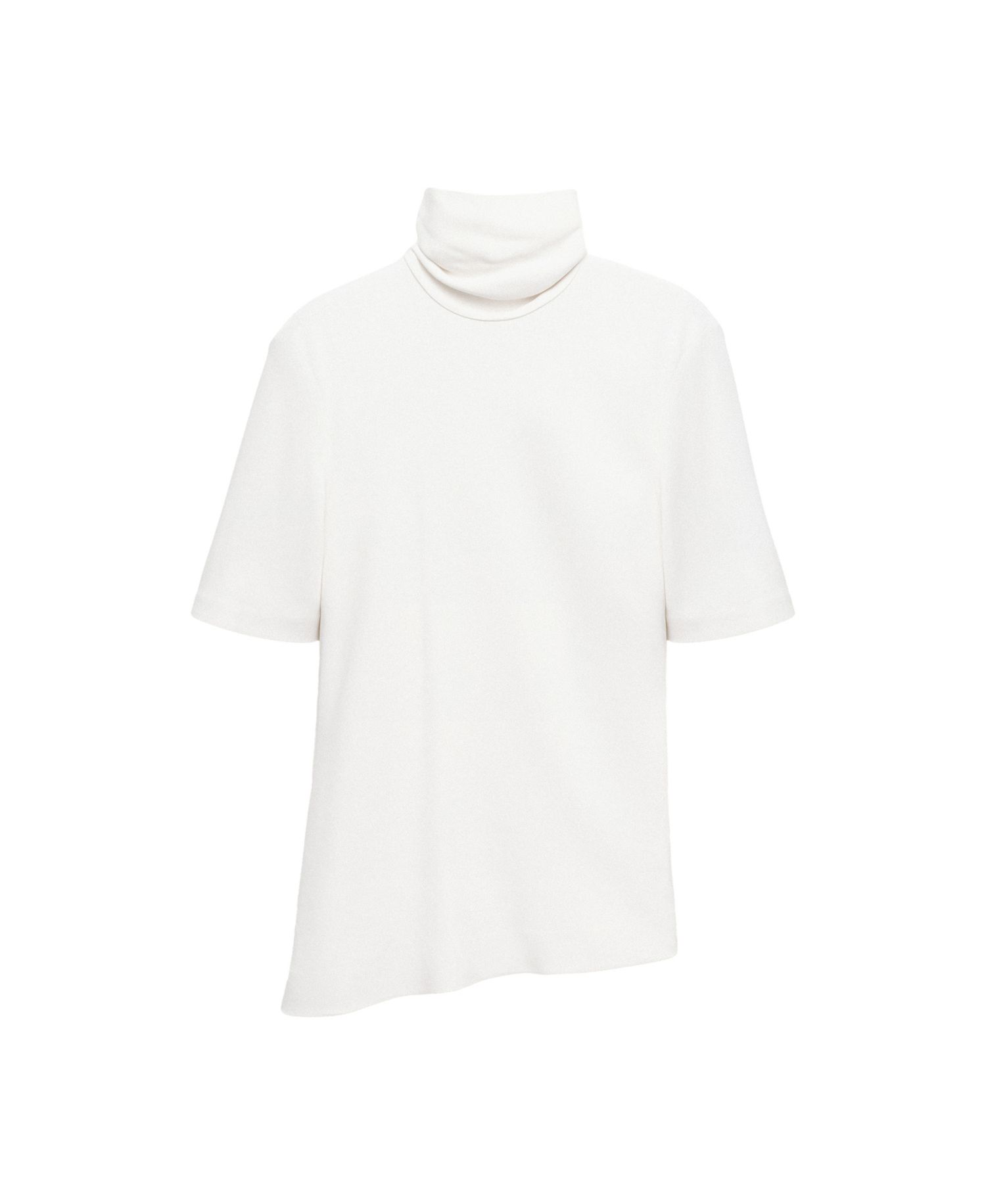 Women's Selection High-Neck Asymmetric-Hem Blouse