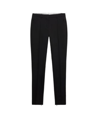 Women's Selection Wool-Blend Straight Mid-Rise Trousers