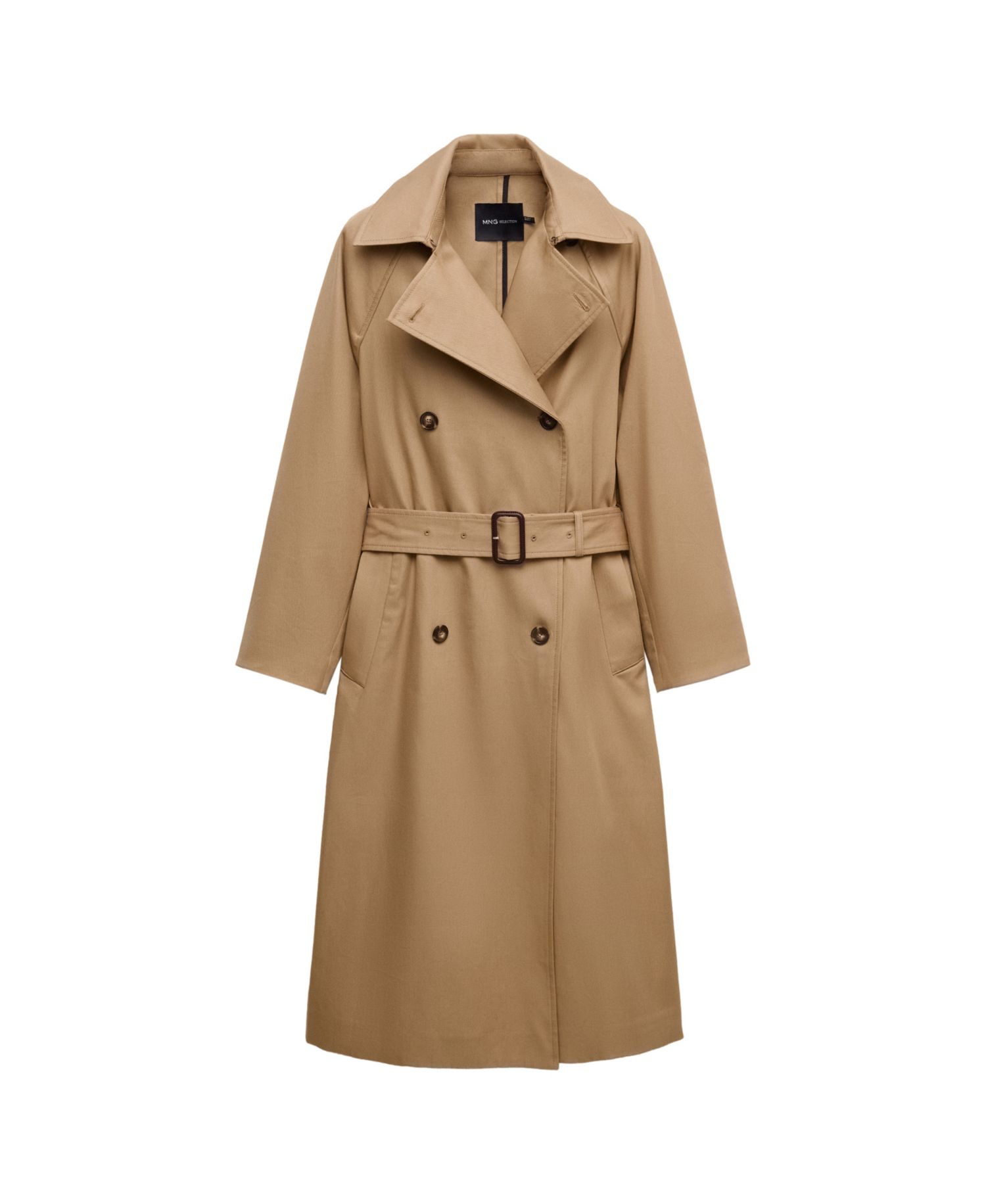 Women's Selection Long Double-Breasted Trench Coat