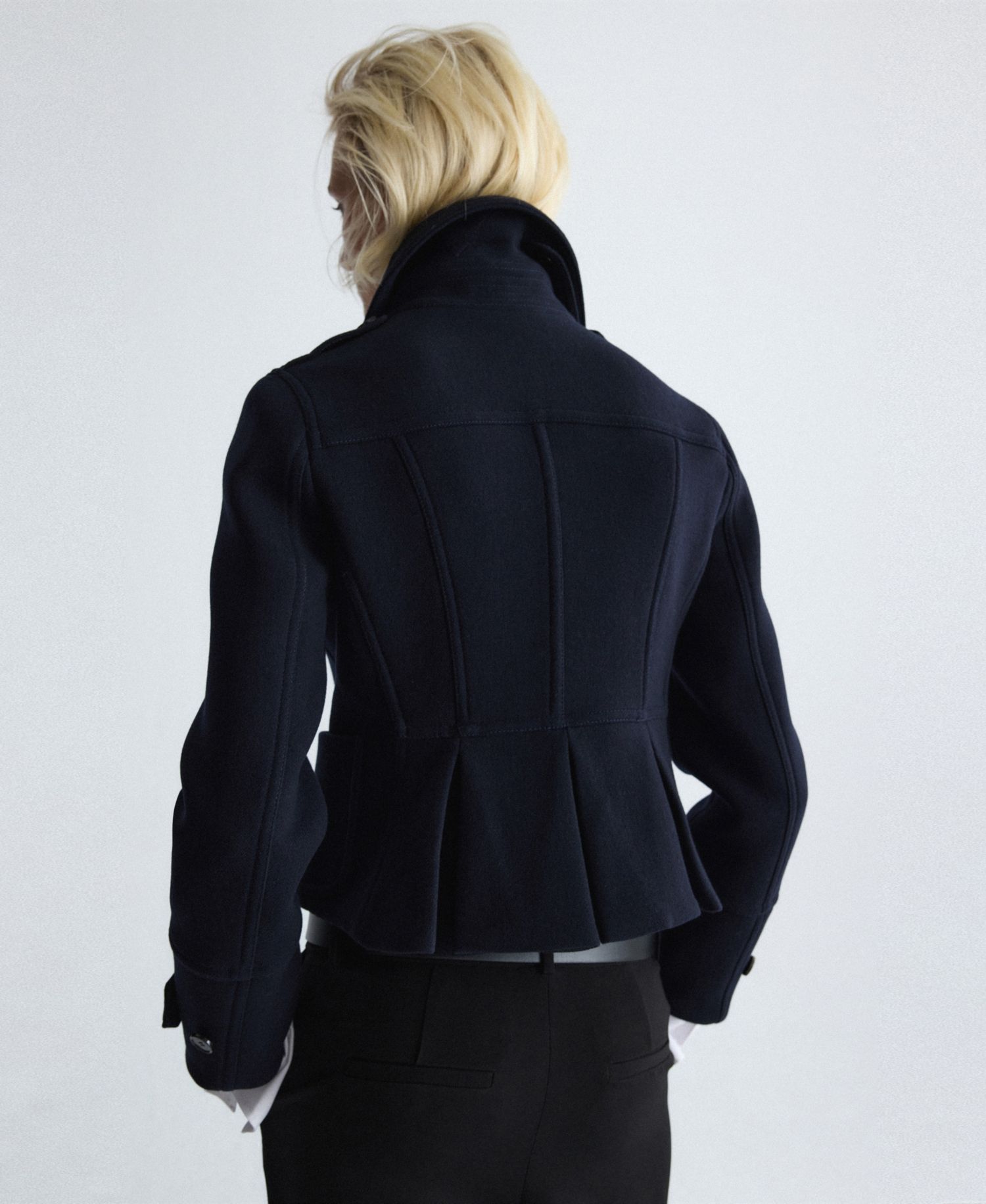 Women's Selection Wool-Blend Cropped Toggle Coat