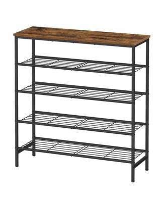 5-Tier Shoe Rack, Free-Standing Shoe Storage Rack, for Closet, Entryway, Living Room, Metal Organizer