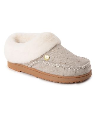 Women's Nyla Plaid Moc Toe Clog Slippers