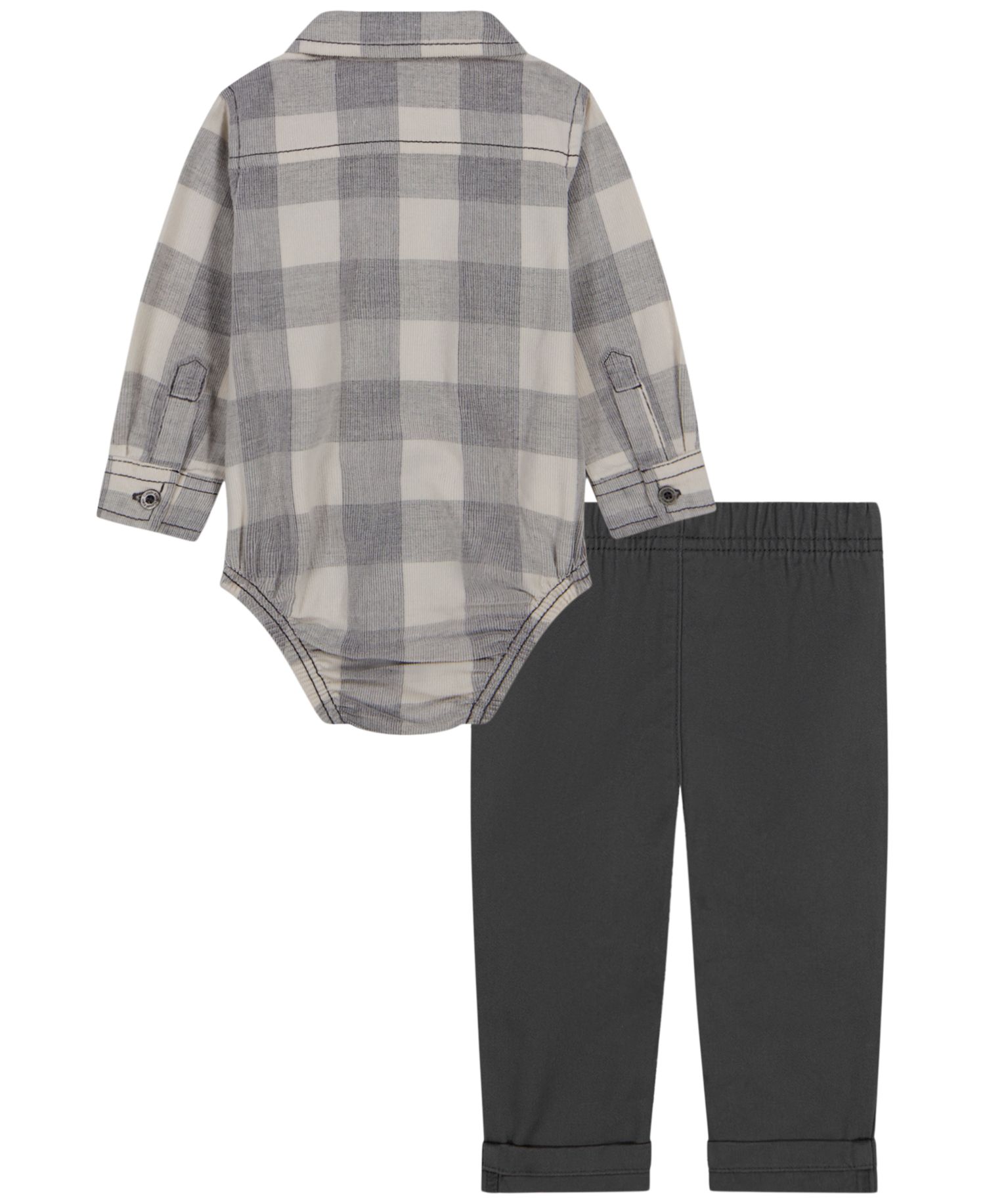 Baby Boys' Long-Sleeve Corduroy Shirt and Pant, 2-Piece Set