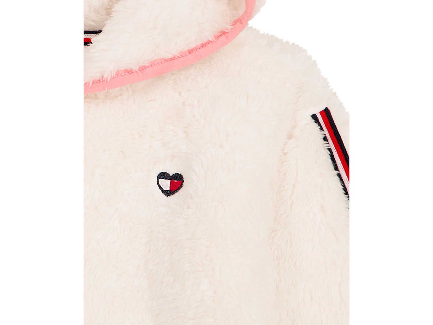 Комплекты Tommy Hilfiger Sherpa Full-Zip Hoodie, T-Shirt and Wide-Leg Pants, 3-Piece Set для девочек-малышей, цвет: Морской розовый — фото 6