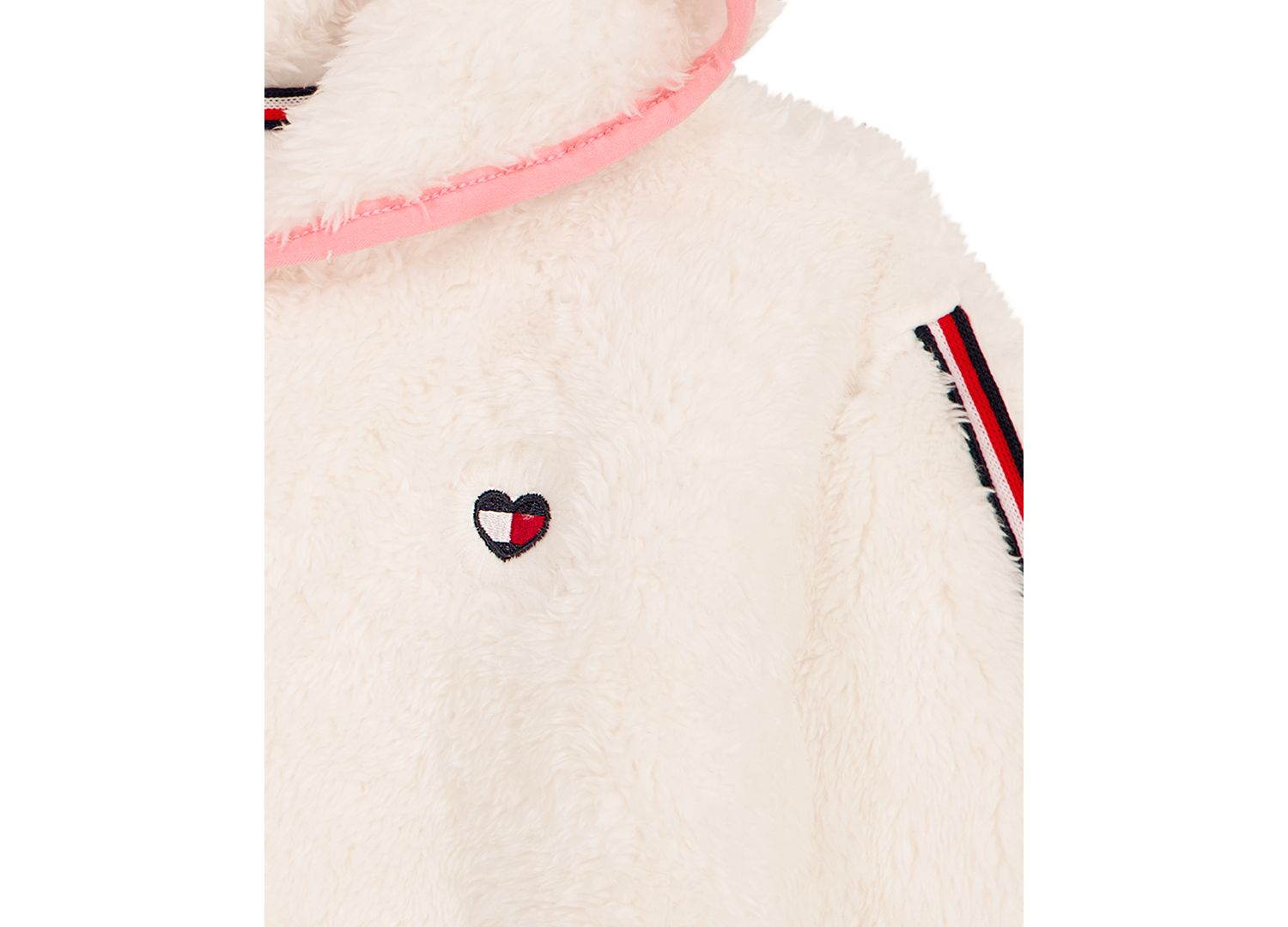 Baby Girls' Sherpa Full-Zip Hoodie, T-Shirt and Wide-Leg Pants, 3-Piece Set