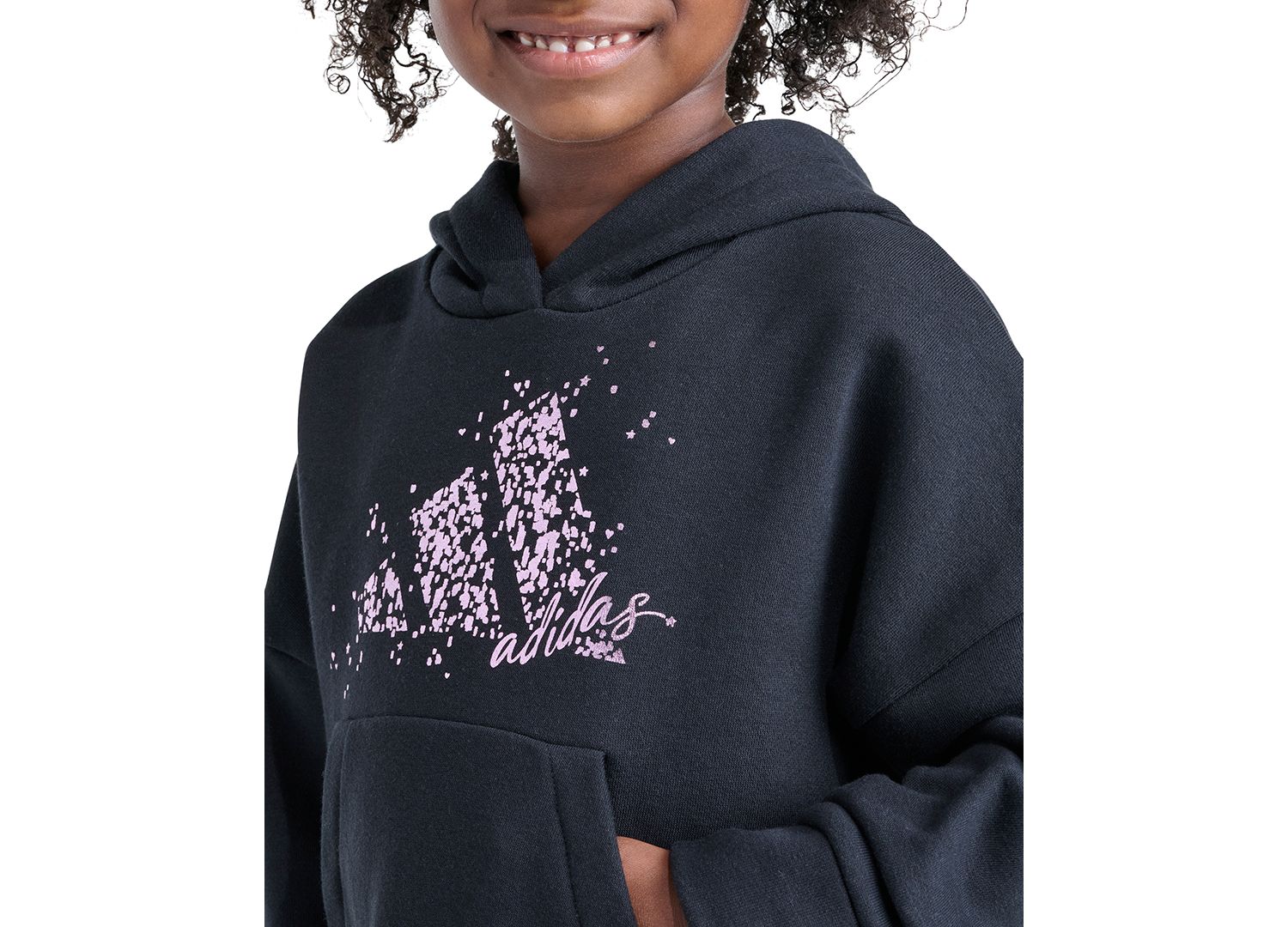Girls' 2T-6X Hooded Kangaroo-Pocket All-Over-Print Pullover and Leggings, 2-Piece Set