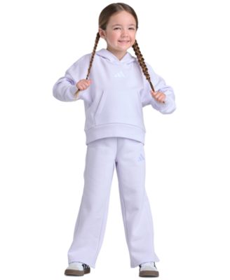 Girls' 2T-6X Pullover Hoodie and Wide-Leg Pants, 2-Piece Set