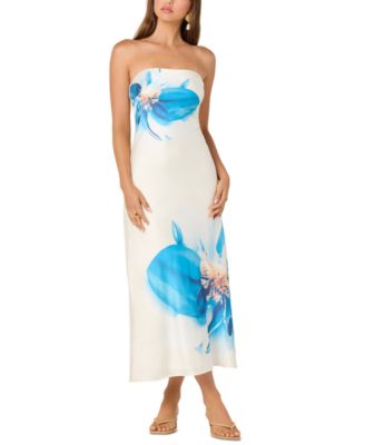 Women's Annabeth Printed Strapless Midi Dress