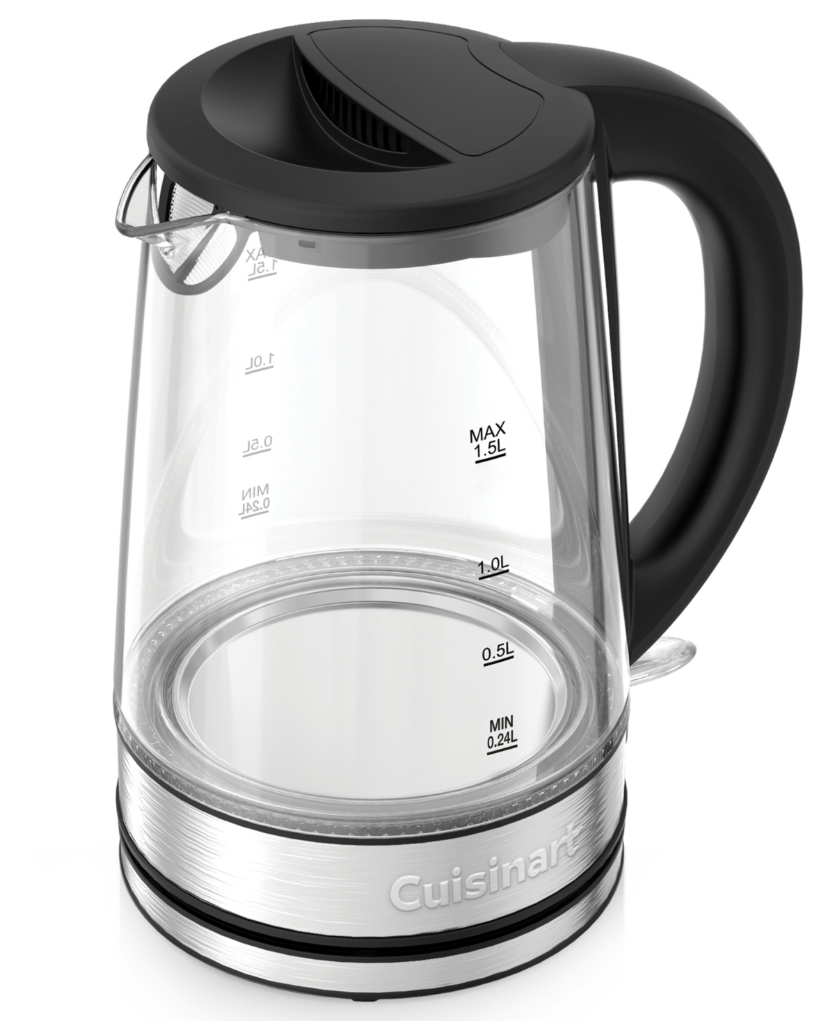 Cuisinart Clear 1.5L Glass Kettle Gk-15 - Black