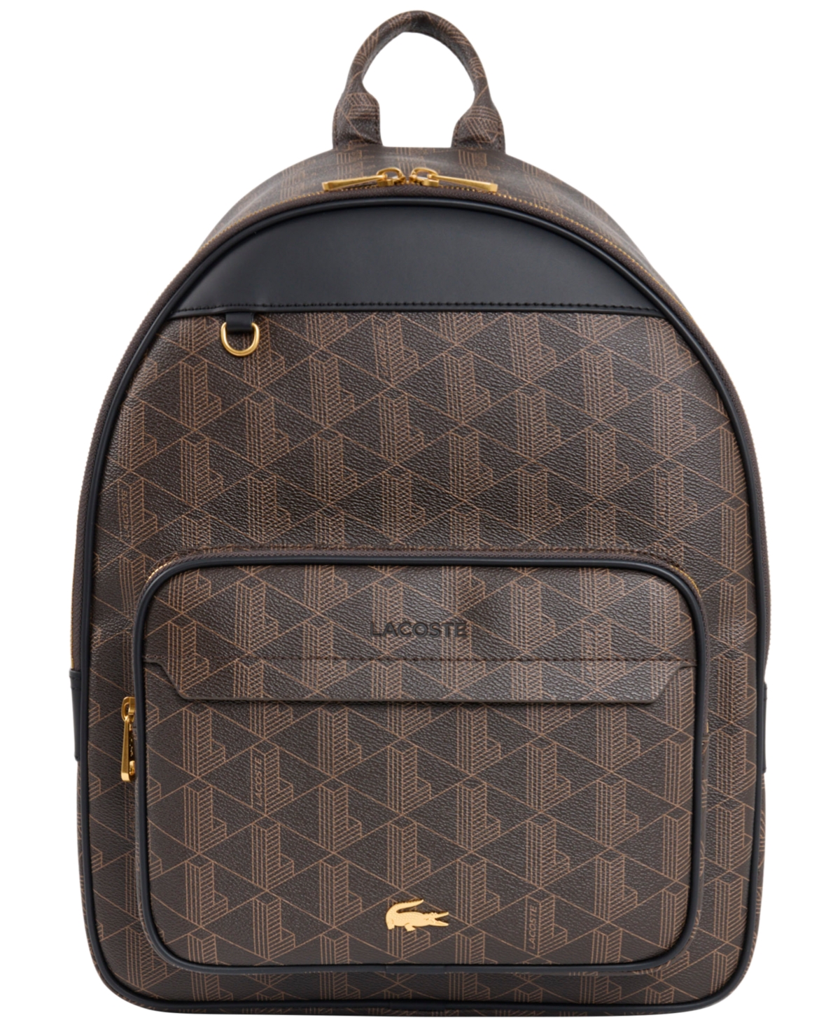 Lacoste Men's Monogram Zip Large Laptop Backpack