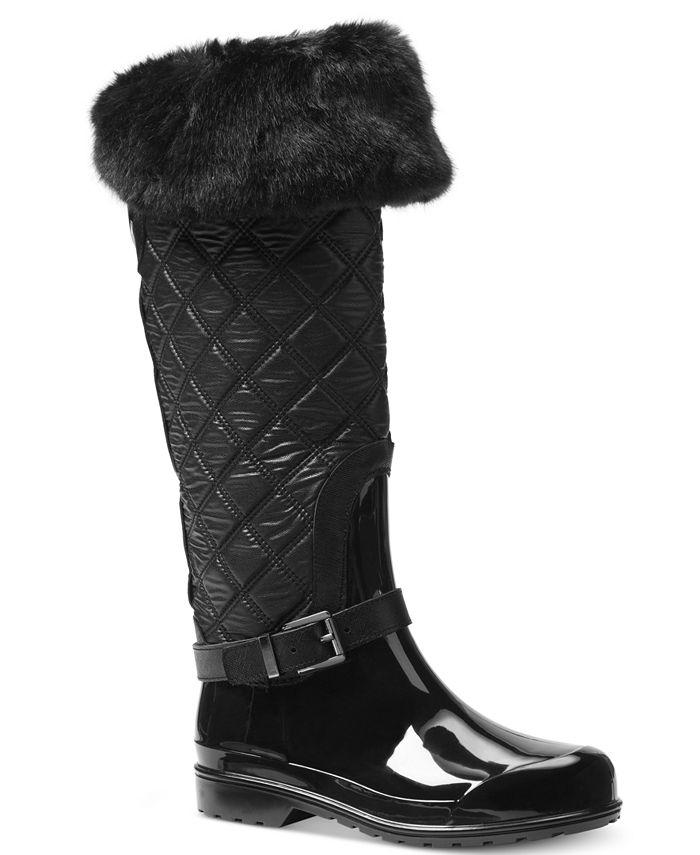Michael Kors Fulton Quilted Rain Boots - Macy's