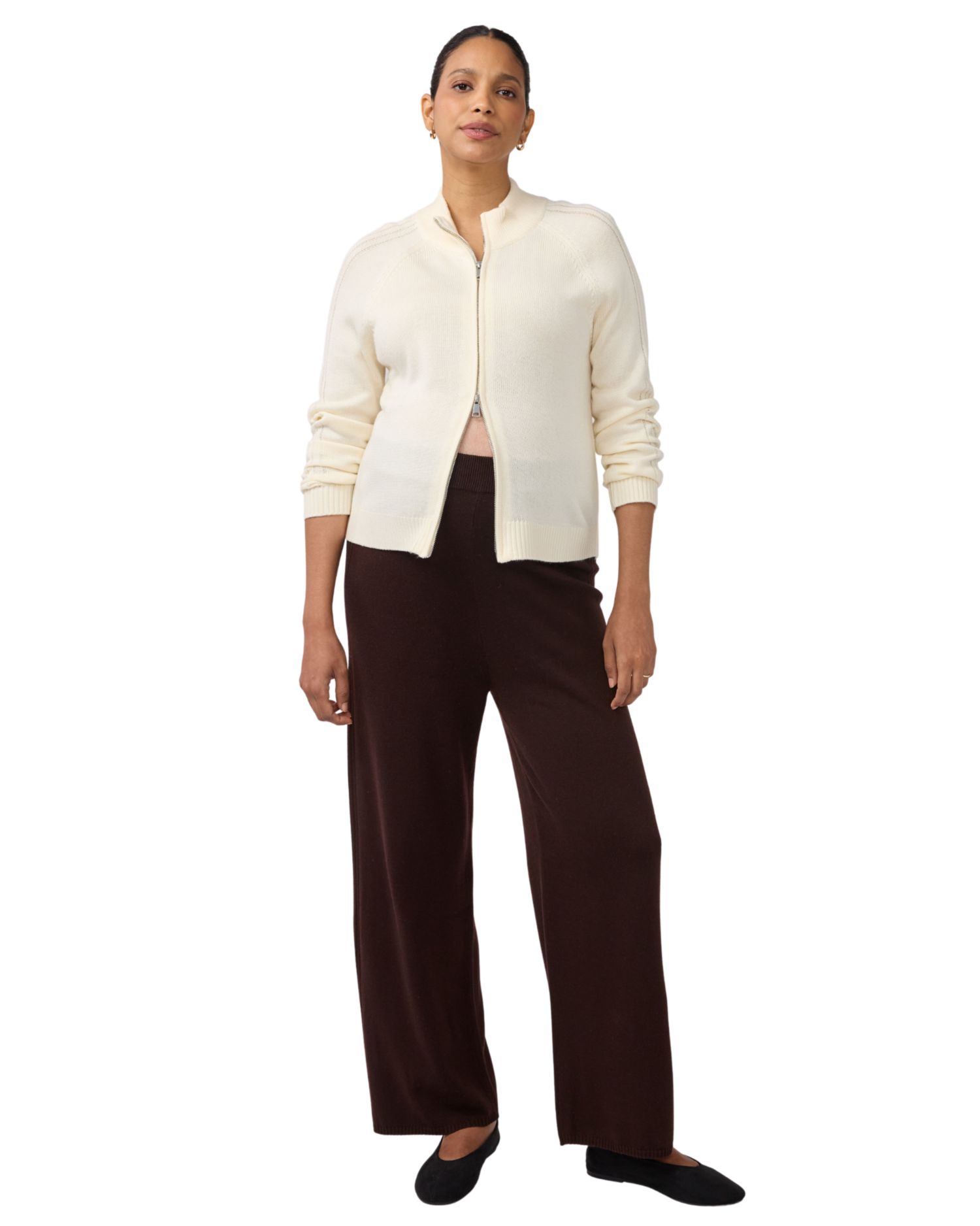 Maternity Wide Leg Knit Sweater Pant