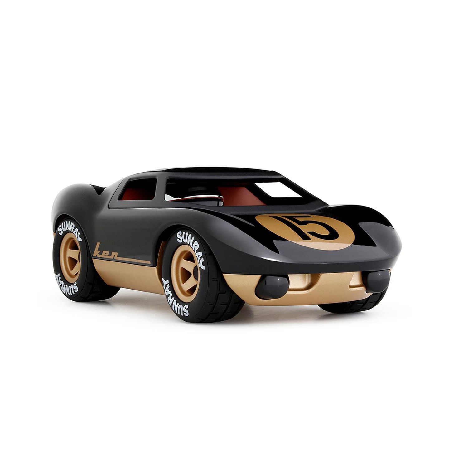 Детская игрушка Playforever Ken Classic Racing Collectible Toy Car, цвет: Чёрный — фото 1
