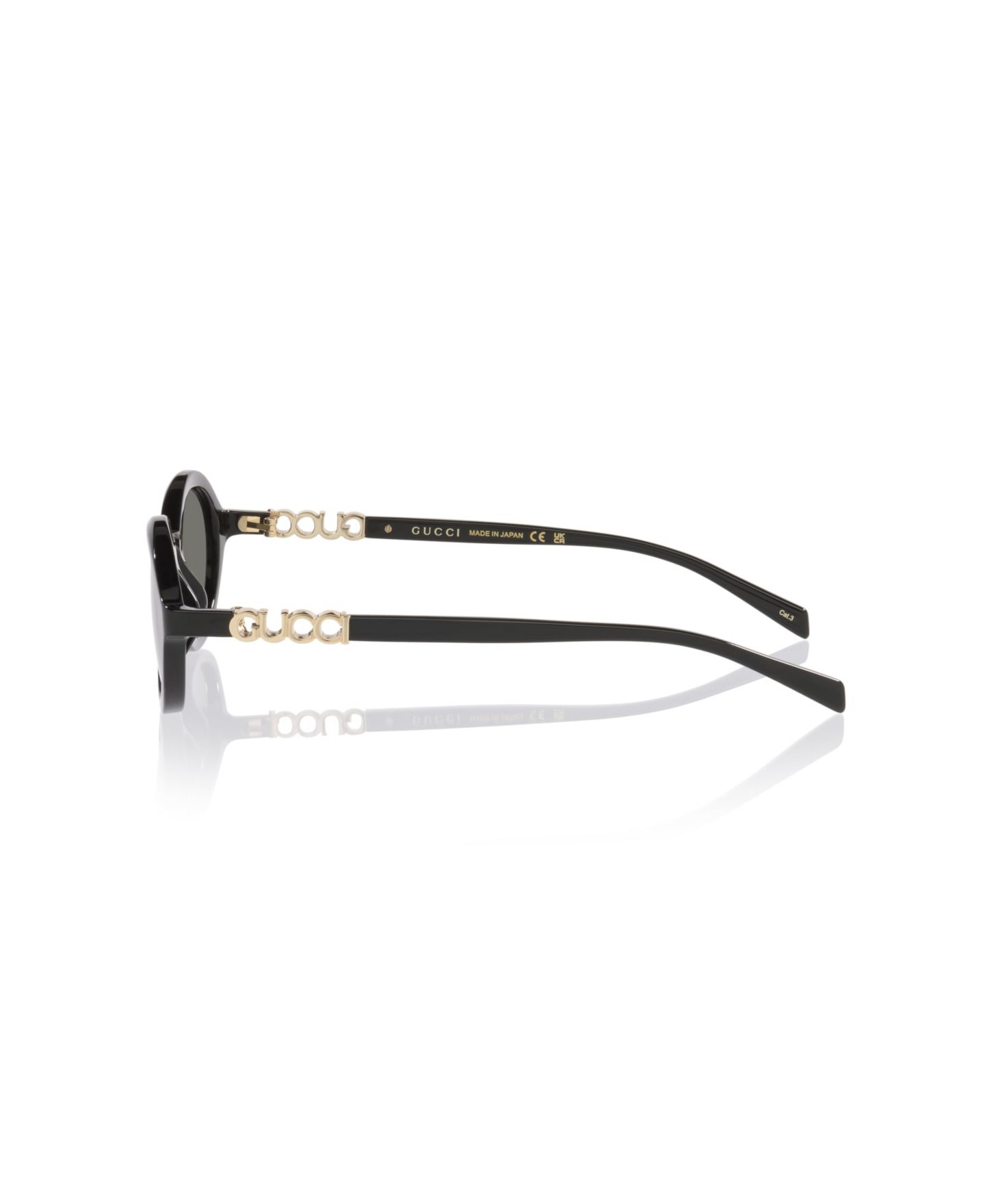 Женские солнцезащитные очки Gucci Round Retro Sunglasses GG2153S, цвет: Чёрный — фото 3