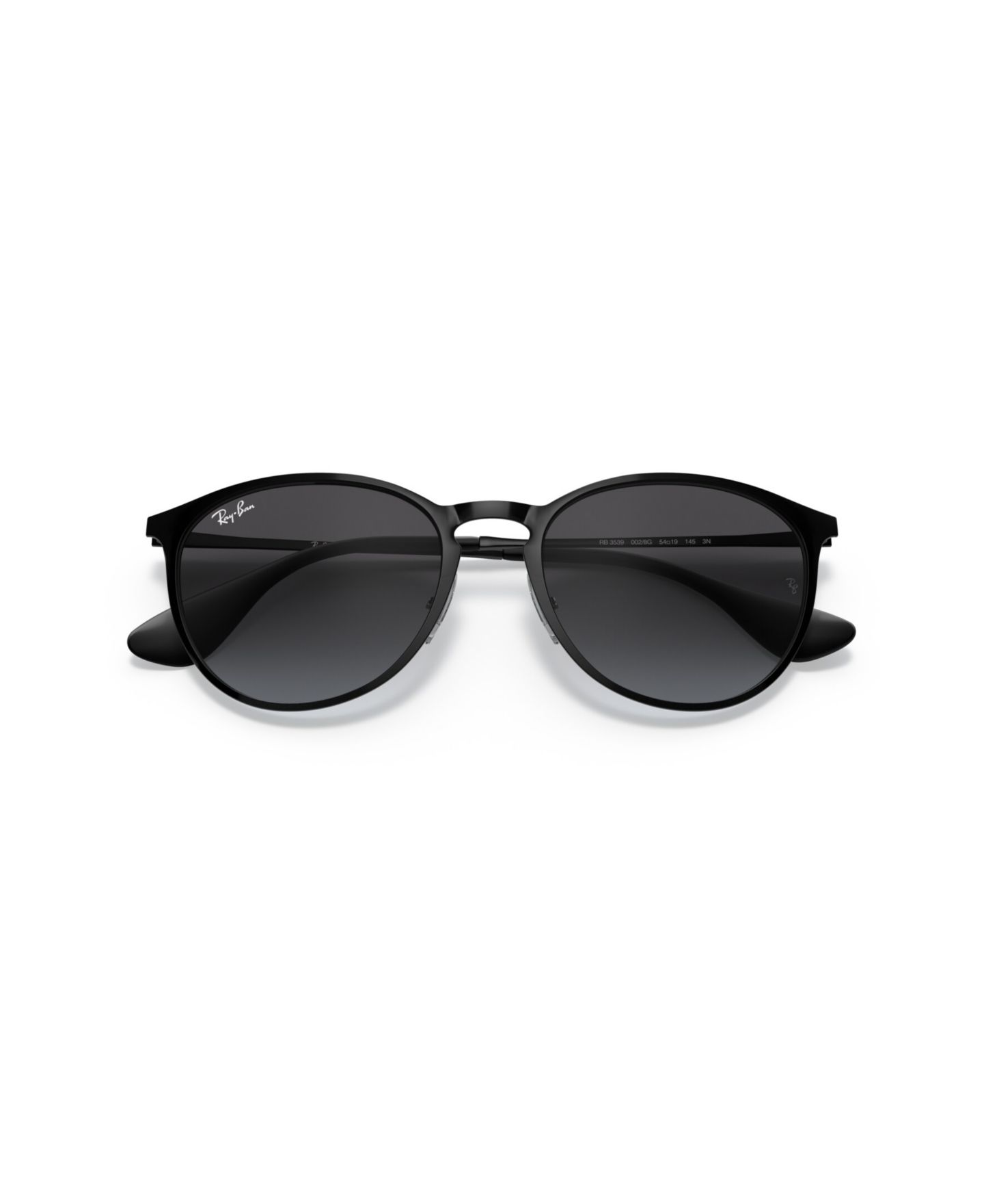 Женские солнцезащитные очки Ray-Ban RB3539 круглые и овальные с градиентом, цвет: Чёрный — фото 6