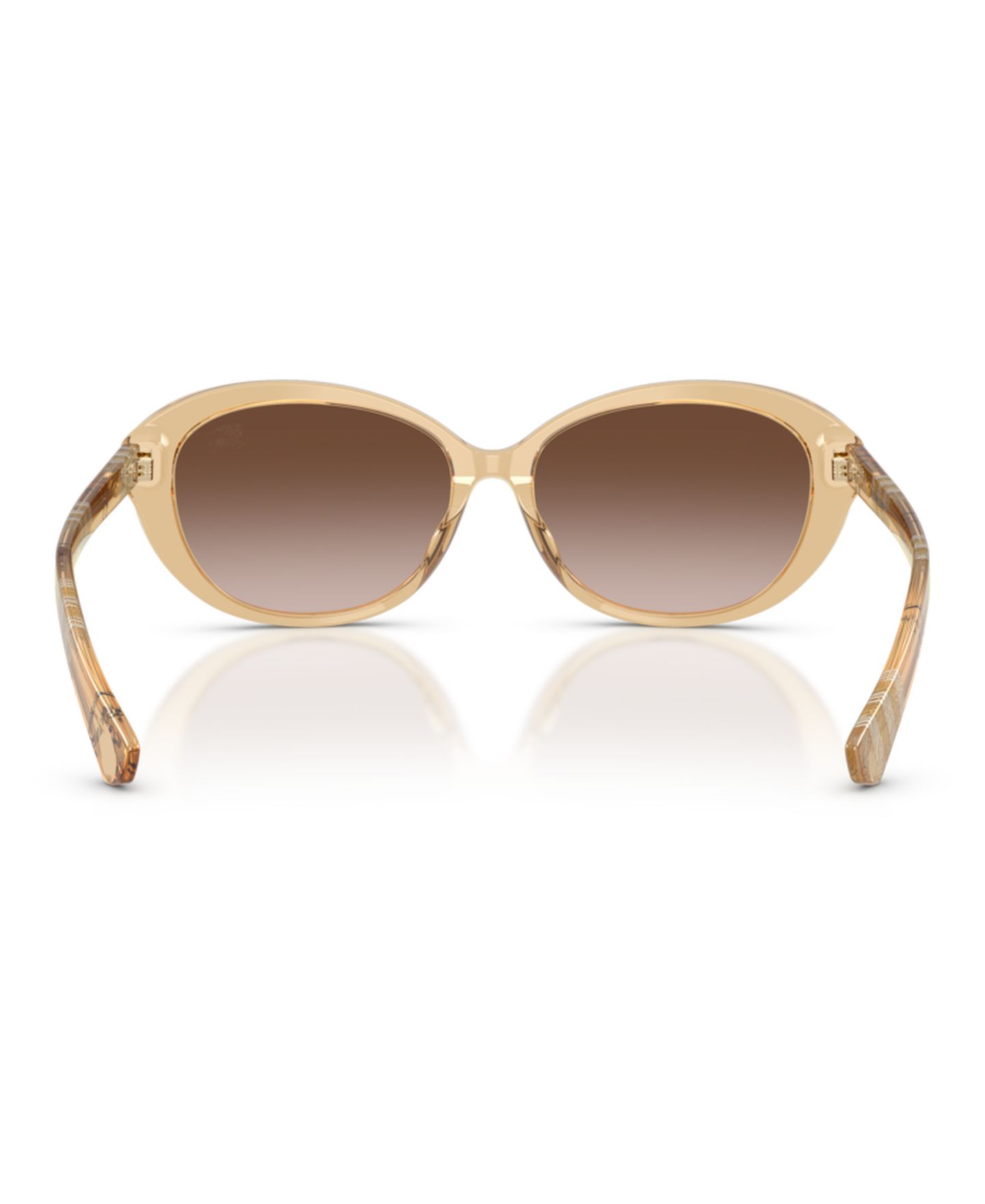 Женские солнцезащитные очки Burberry BE4507D Cat Eye с градиентными линзами, цвет: Жёлтый — фото 4