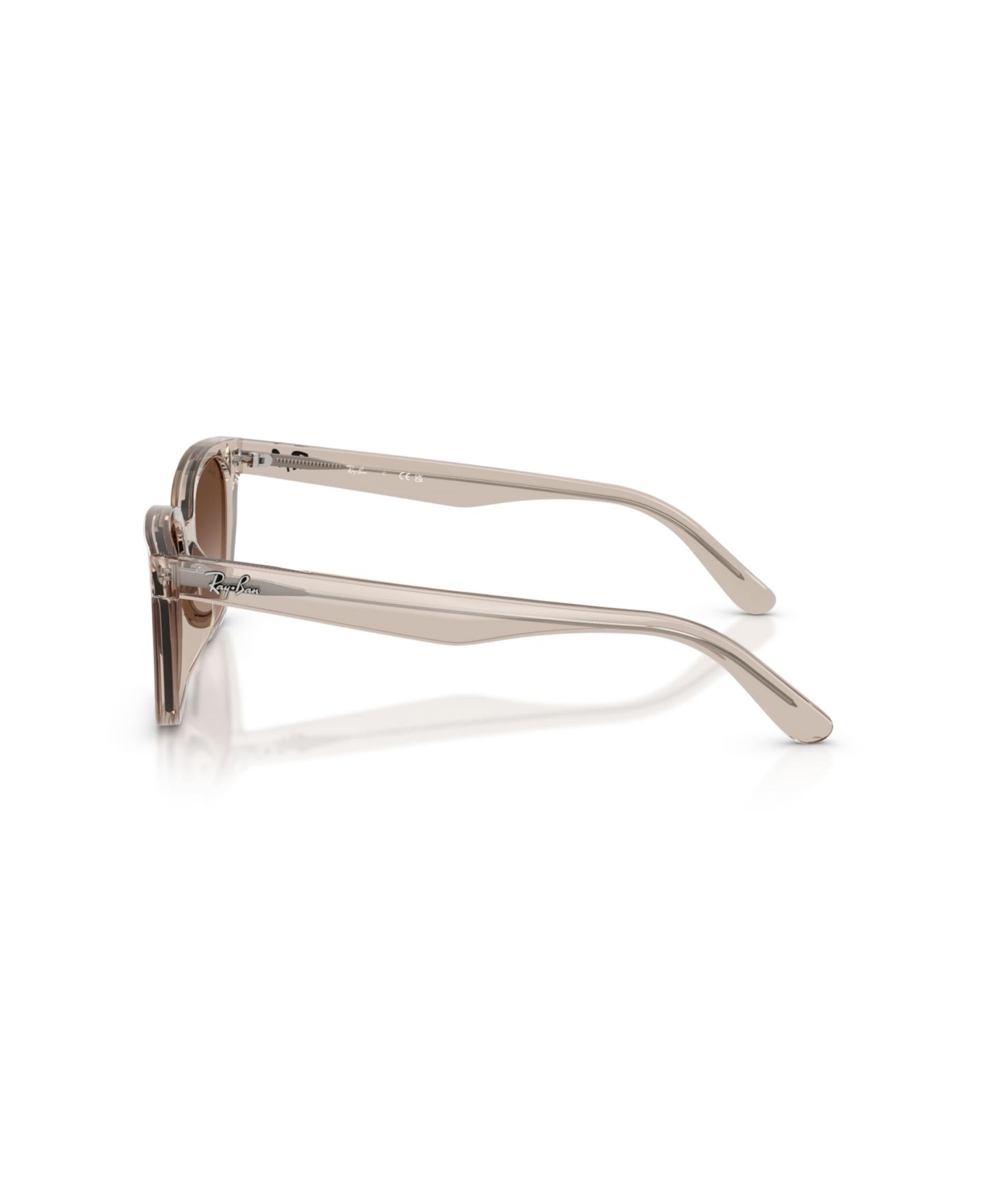 Женские солнцезащитные очки Ray-Ban RB2243D с градиентными линзами, квадратные, цвет: Прозрачный коричневый — фото 3