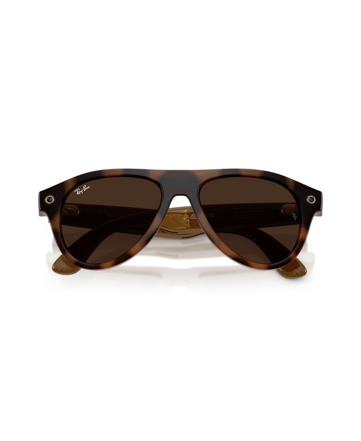 Солнцезащитные смарт-очки Ray-Ban Meta Gen 3 Aviator RW4016 с ИИ и линзами Transitions, цвет: Гавана — фото 7