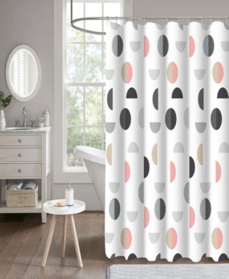 Geometric 14-Piece Shower Curtain and Liner Set