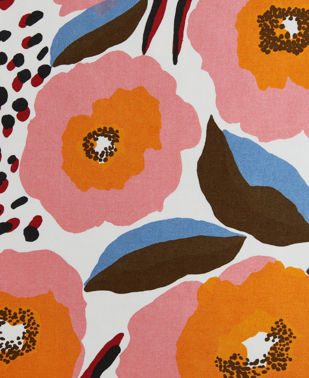 Marimekko Rosarium Cotton Reversible 3 Piece Comforter Set, Full/Queen