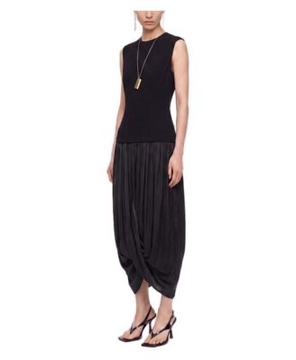 Women's Cap Sleeve Bubble Hem Dress