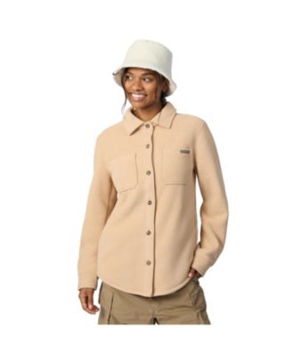 Women's Tundra Sherpa-Lined Double-Faced Fleece Shirt Jacket