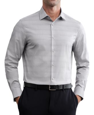 Men's Wrinkle-Free Slim-Fit Cotton-Blend Dress Shirt