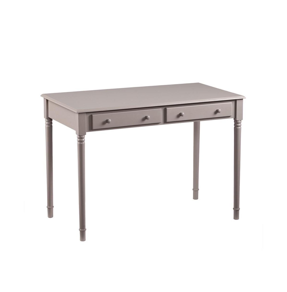 Augusta Home Janice 2-Drawer Writing Desk - Grey
