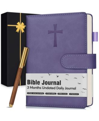 Leather Bible Study Journal Prayer Devotional Church Notes Spiritual Gift