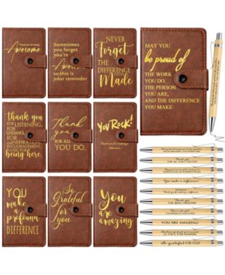 30 Sets Thank You Journals With Pens Bulk Employee Appreciation Teacher Gifts