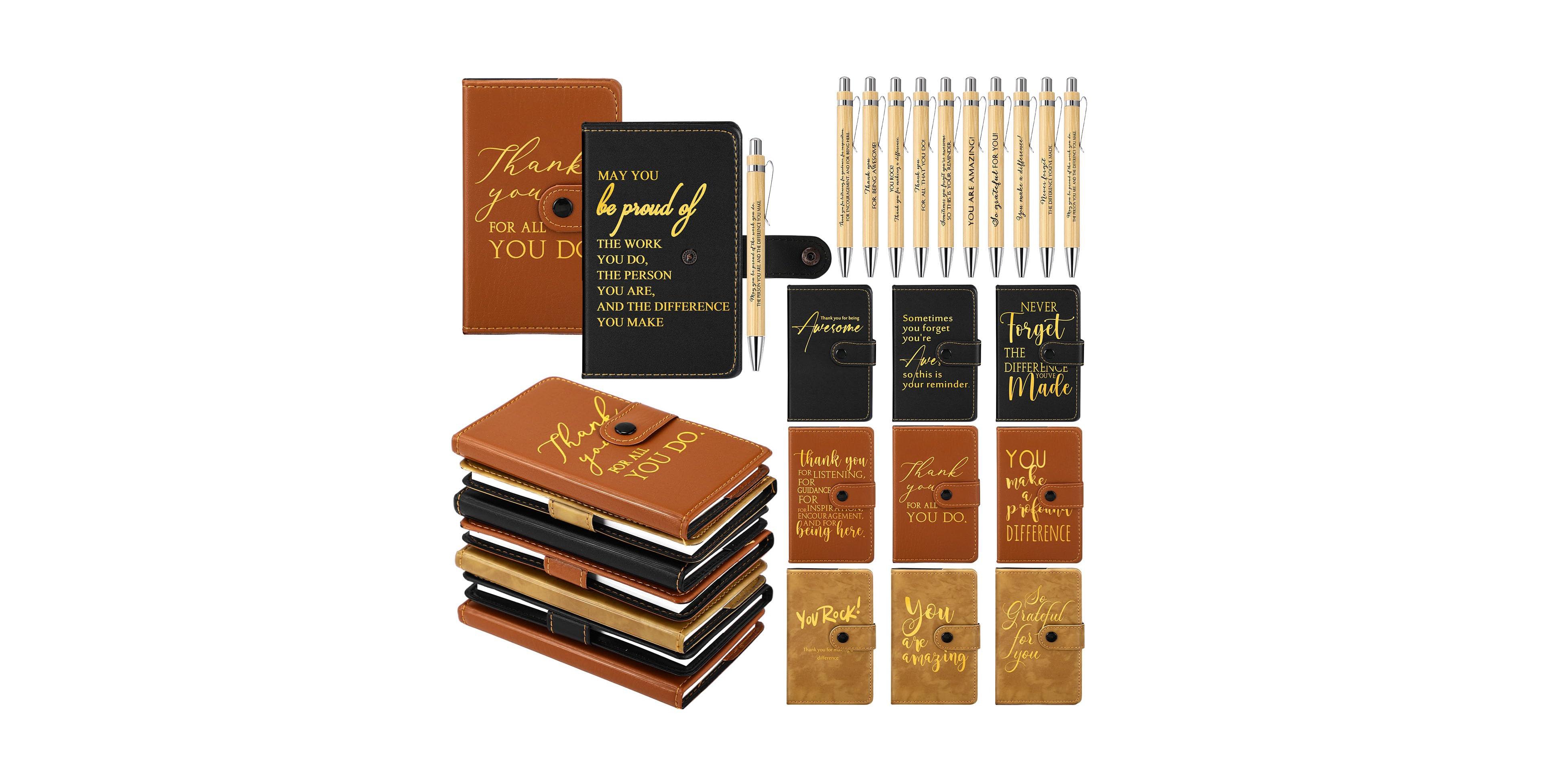 Danrong 30 Sets Thank You Journals With Pens Bulk Employee Appreciation Teacher Gifts