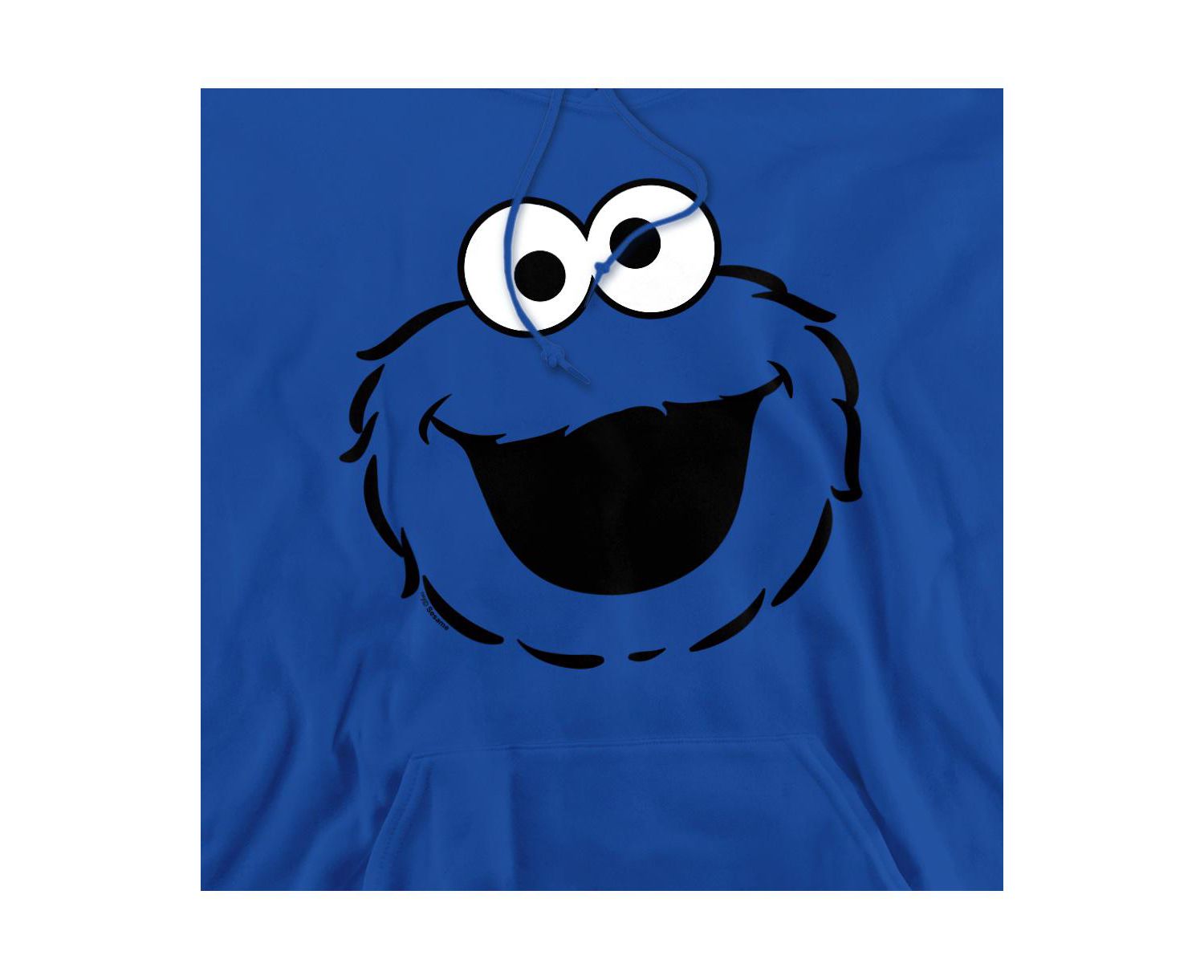 Men's Cookie Monster Full-Face Graphic Pull-Over Hoodie