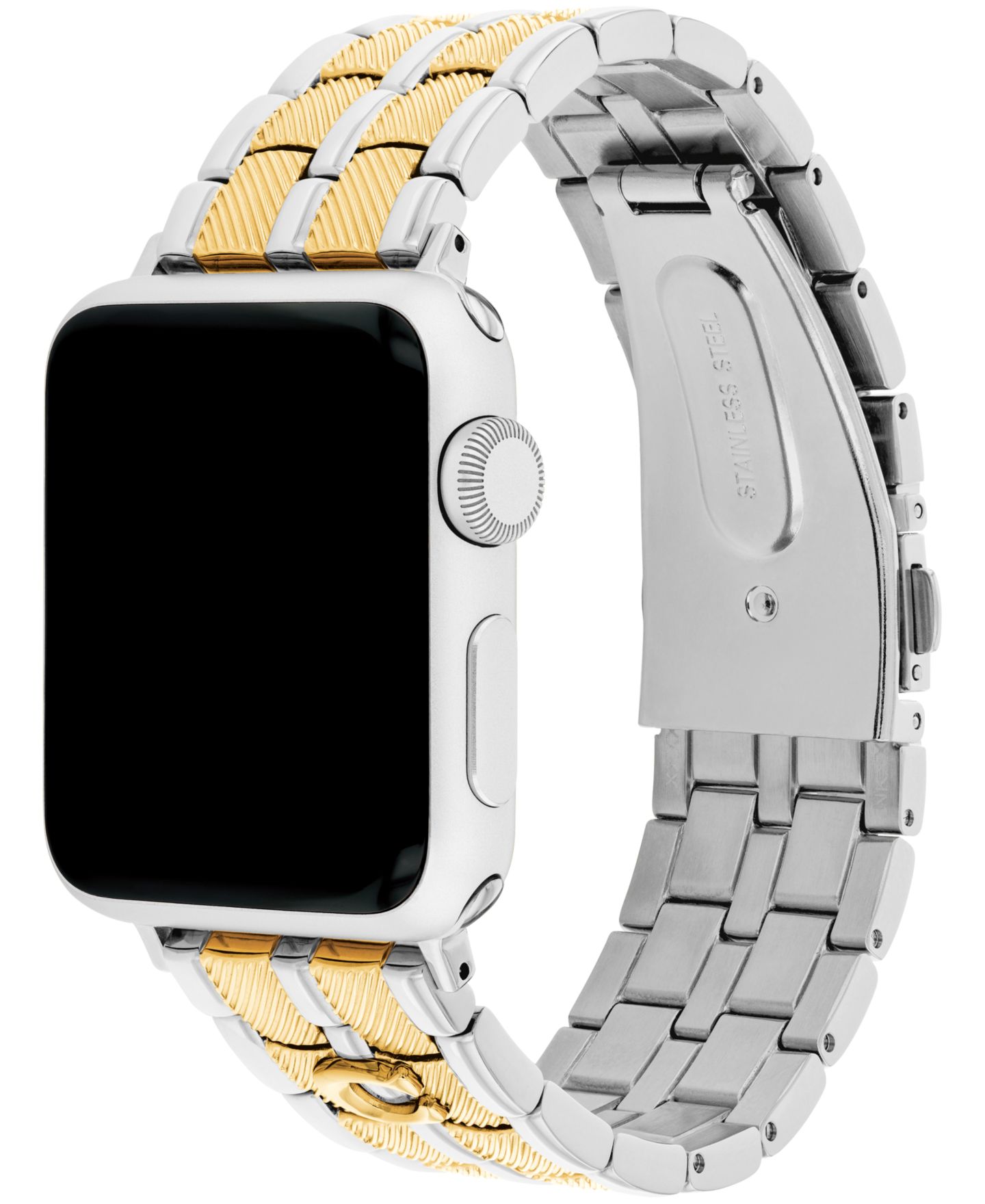 Женские ремешки для часов COACH Stainless Steel Bracelet Smart Apple Watch 38mm — фото 2