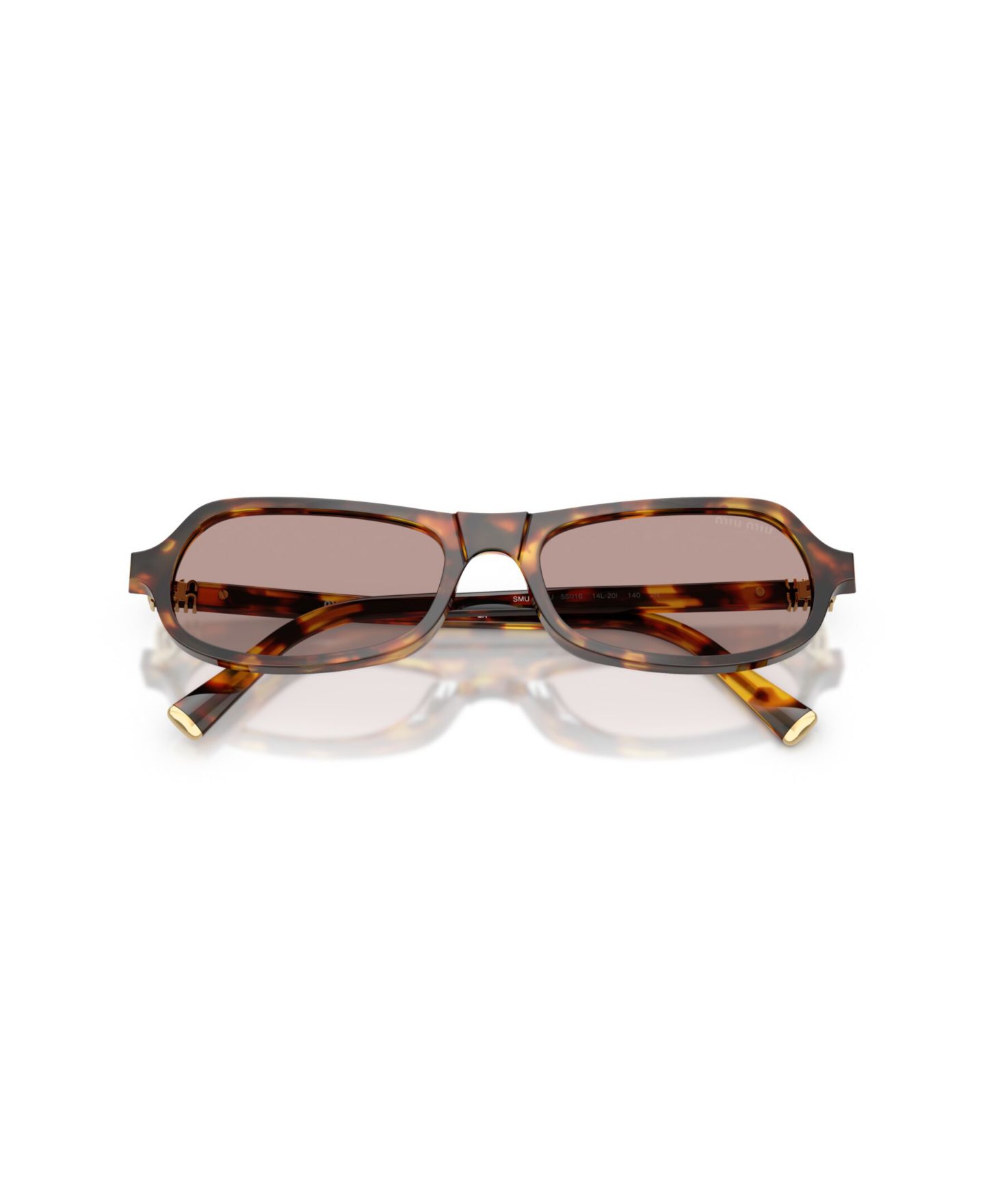 Женские солнцезащитные очки MIU MIU MIU Sunglasses, MU B10SU, цвет: Чёрный — фото 10