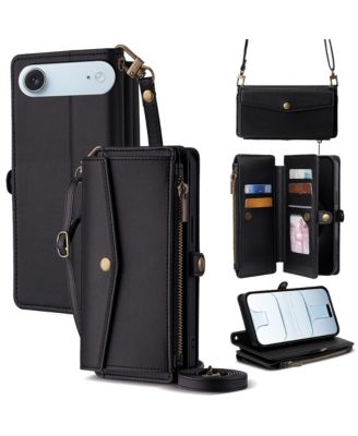 Card-Holder Crossbody Wallet Case for iPhone 12-17