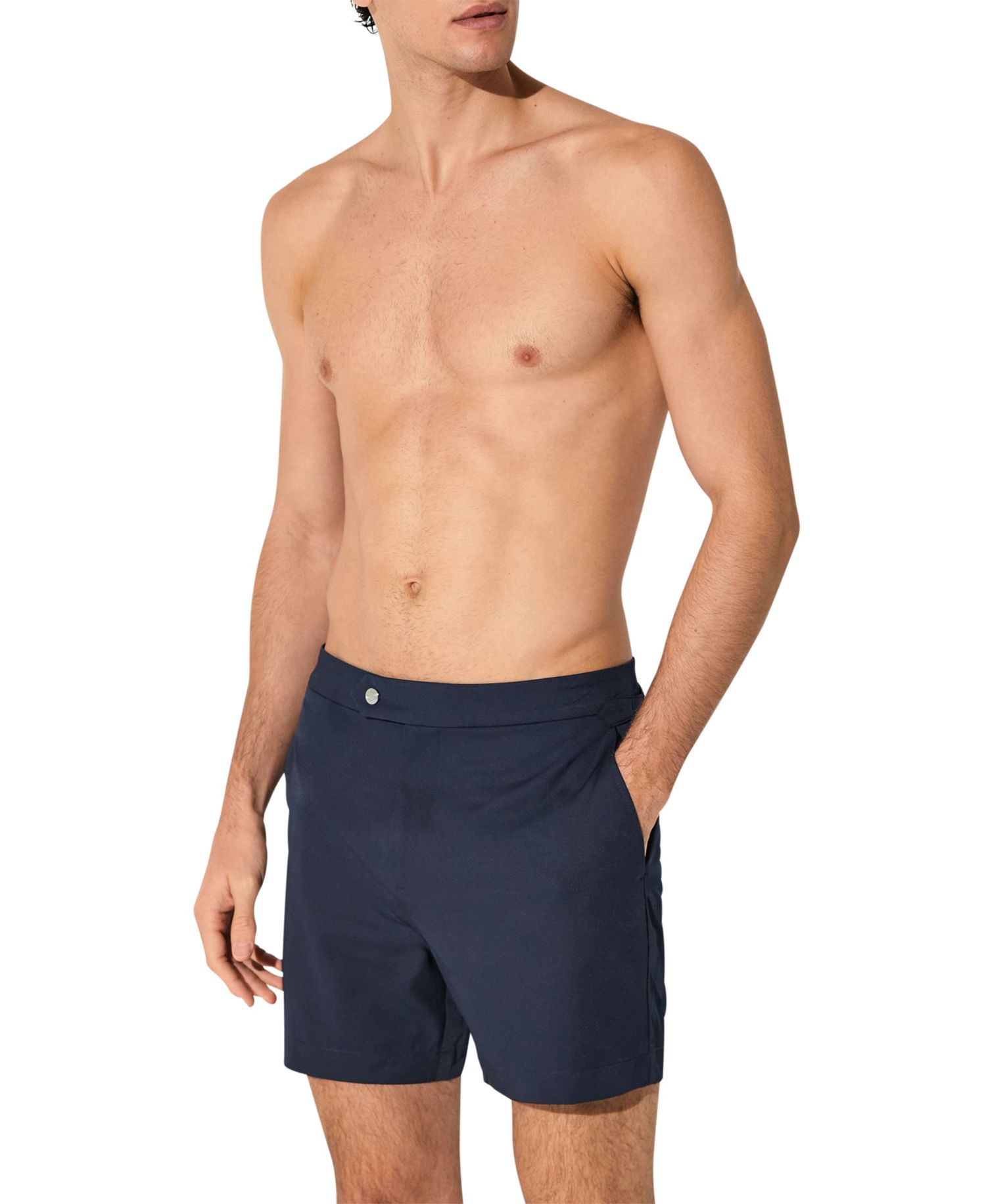 Men's Sun Regular-Fit Side-Adjuster Swim Shorts, 6" Inseam