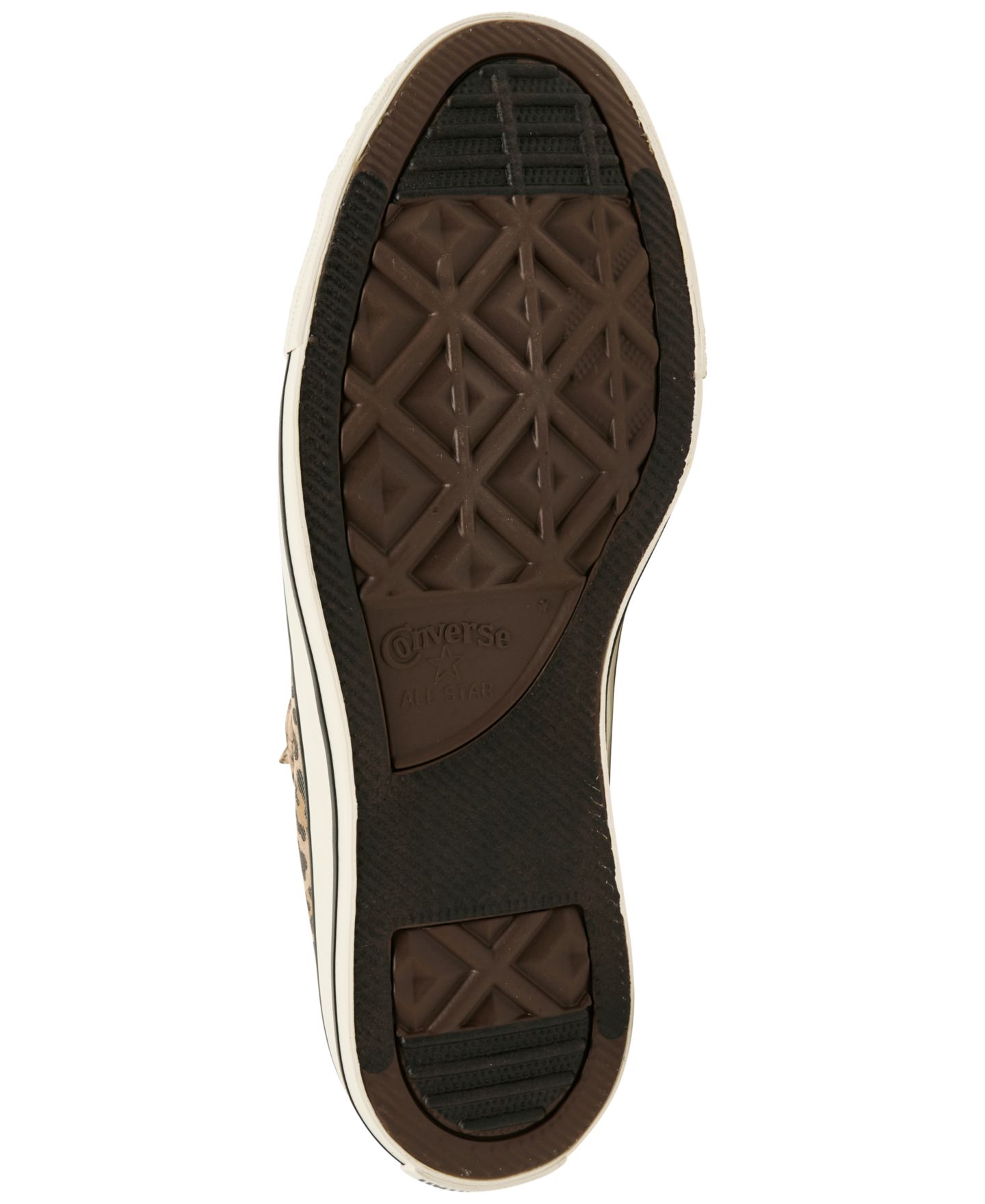 Женские кроссовки Converse Chuck Taylor All Star Leopard Jacquard Low Top Lifestyle, цвет: Чёрный / Медовый — фото 6