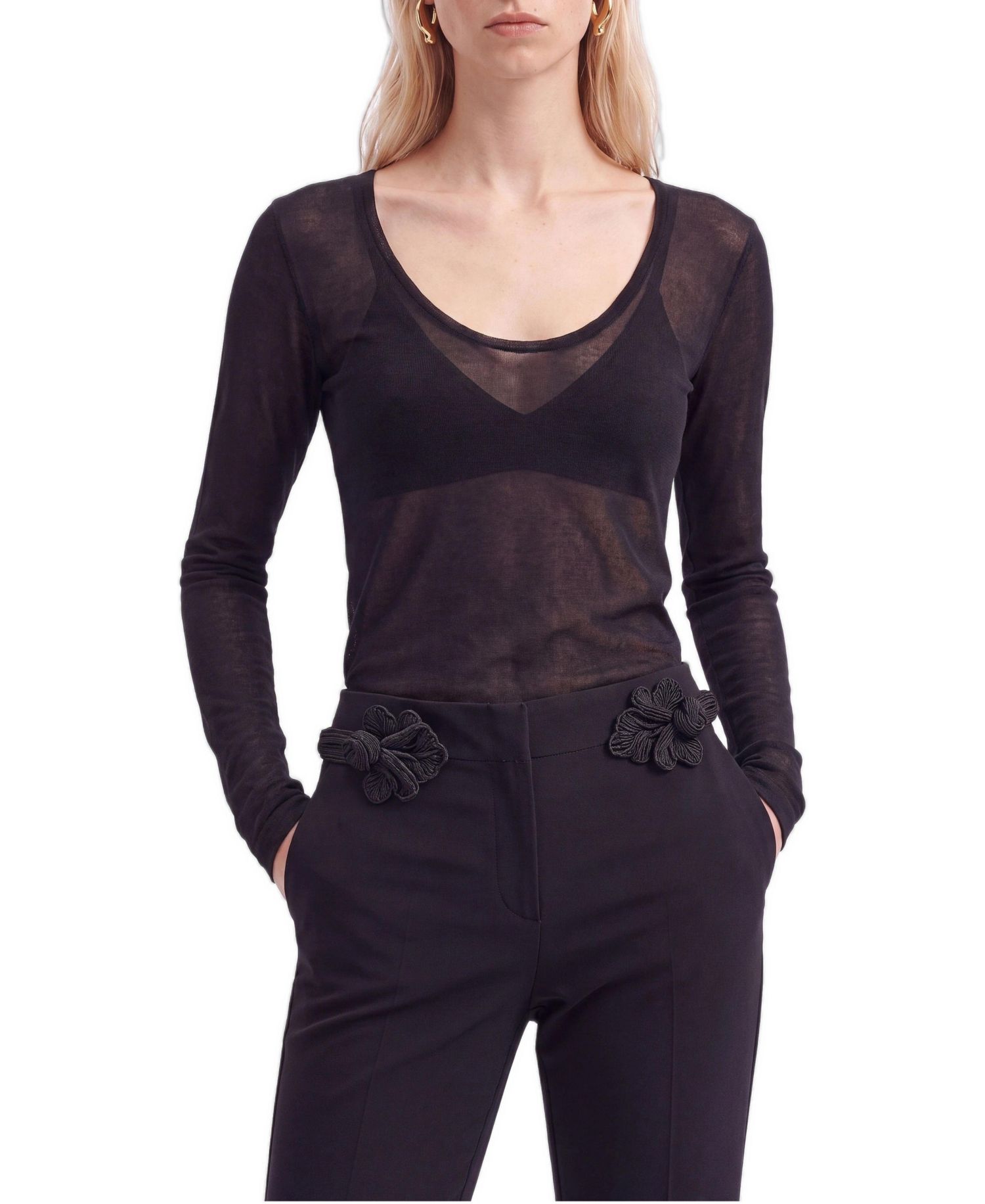 Women's Sheer Knit Top