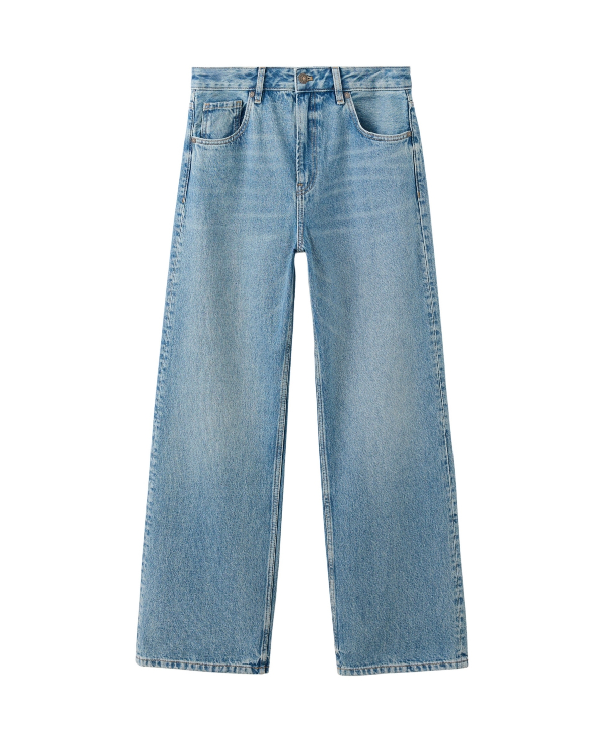 Mango Women's Miami Medium-Rise Straight-Fit Jeans