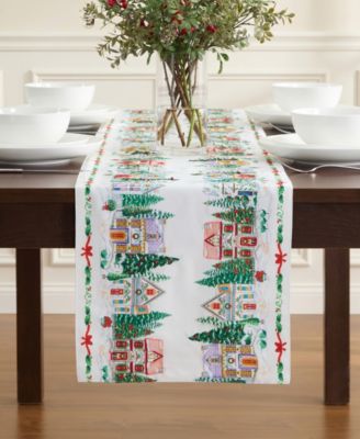 Spice Village Christmas Embroidered Table Linens Collection