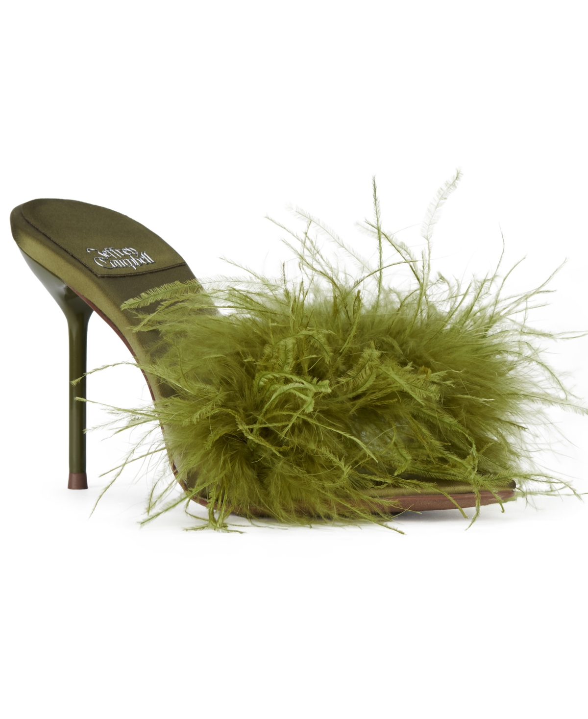 Jeffrey Campbell Women's Hey-Ya Feathered High-Heel Dress Sandals