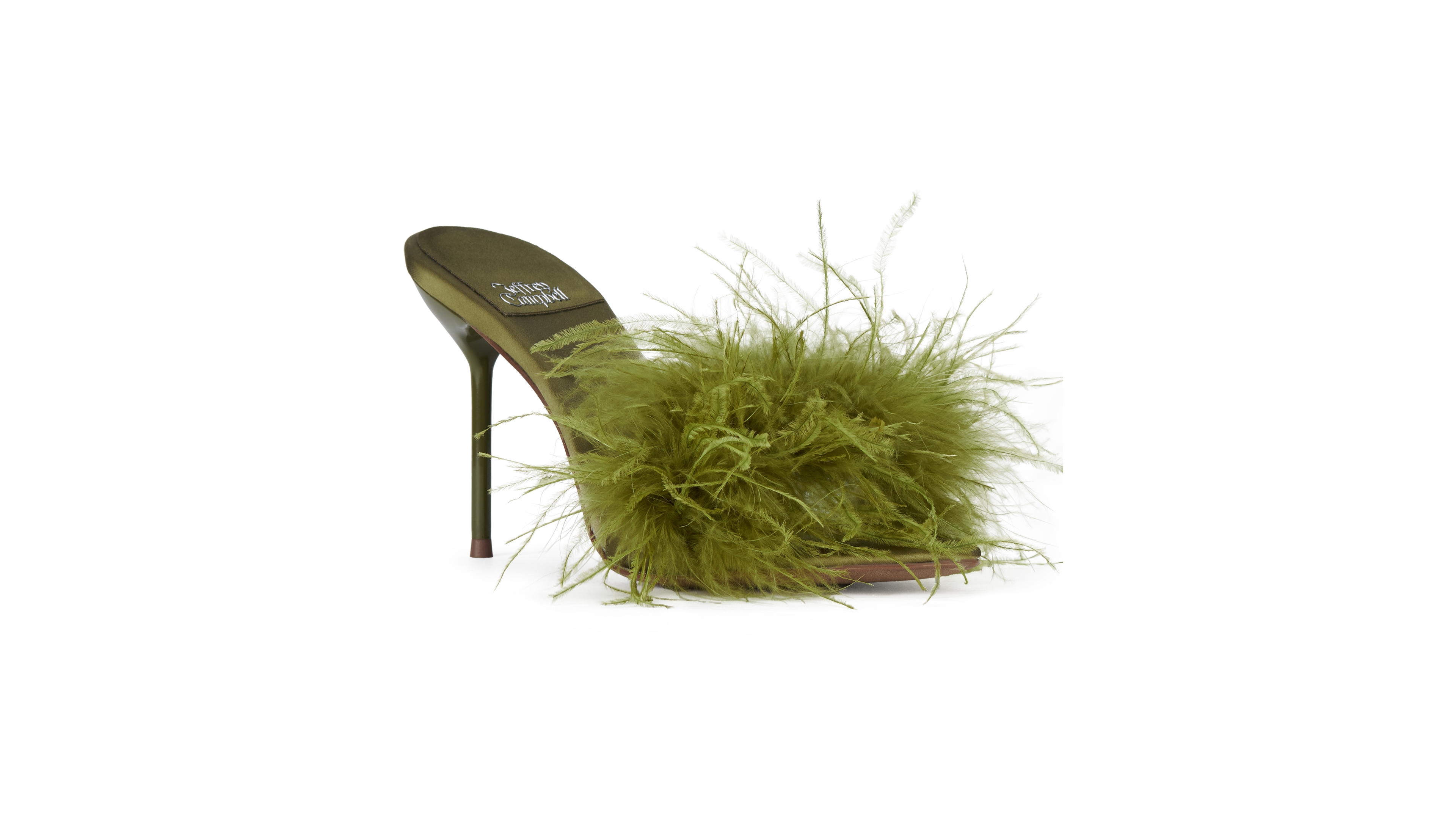 Jeffrey Campbell Women's Hey-Ya Feathered High-Heel Dress Sandals