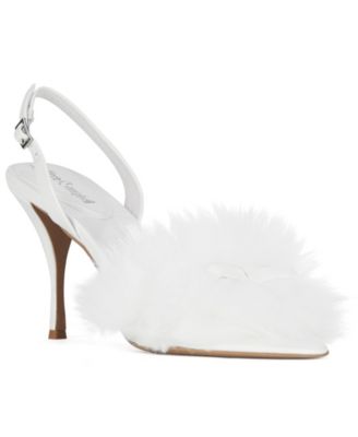 Women's Price-F Faux-Fur Slingback Stiletto Dress Sandals