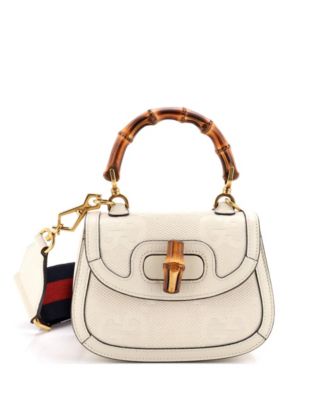 Mini Bamboo 1947 Top Handle Bag Jumbo GG Canvas