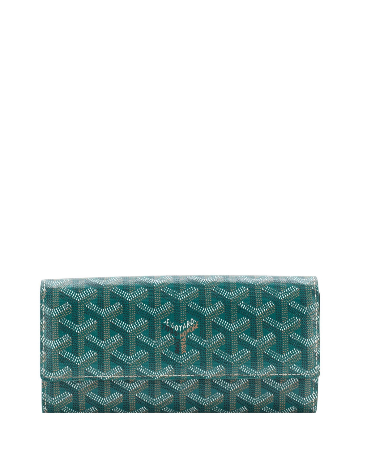 Pre-Owned Goyard Long Varenne Wallet Coated Canvas