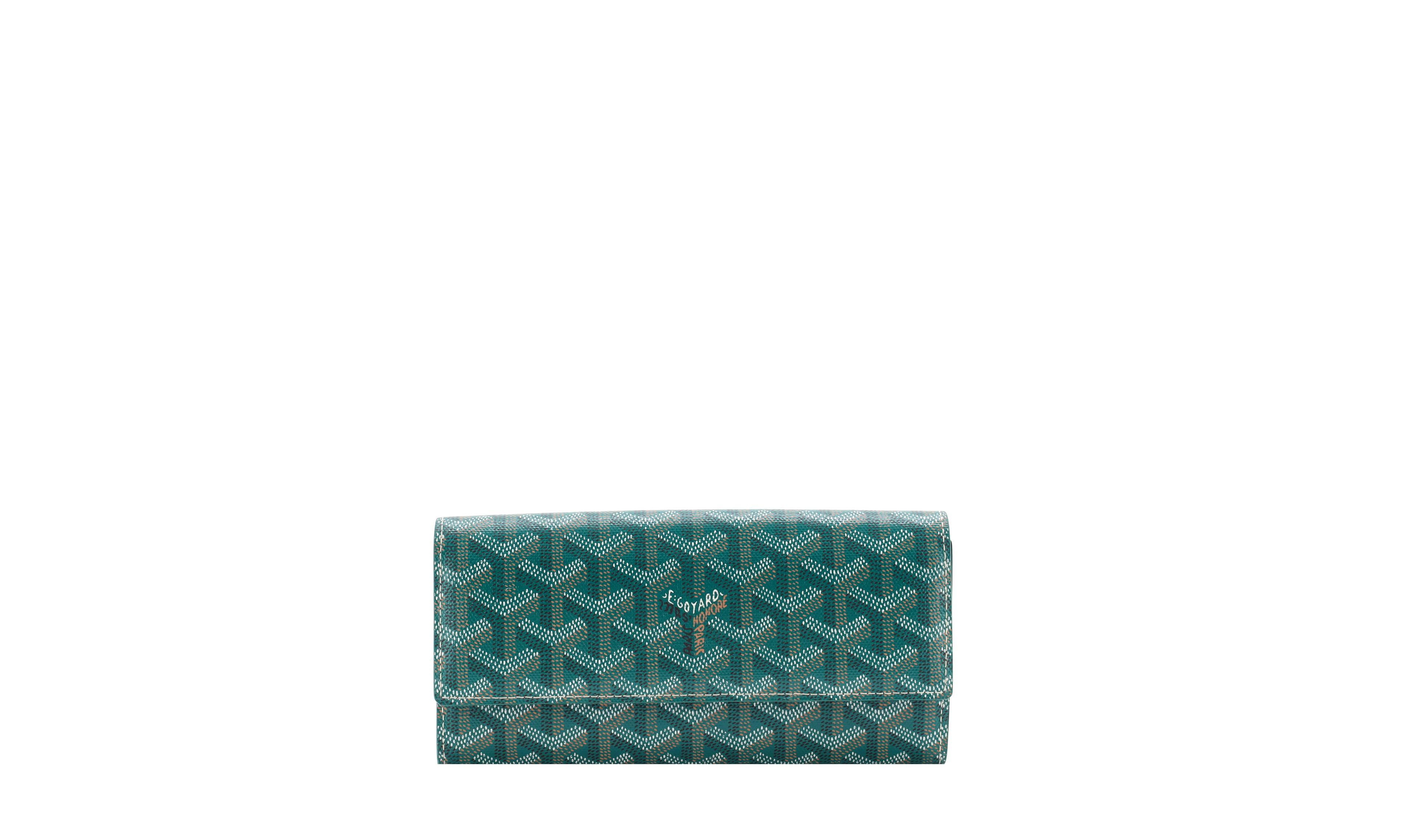 Pre-Owned Goyard Long Varenne Wallet Coated Canvas